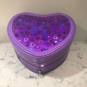 Purple heart jewelry box